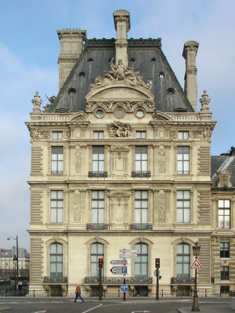 Fachada Sul do Pavillon de Flore - Hector Lefuel - 1864–68