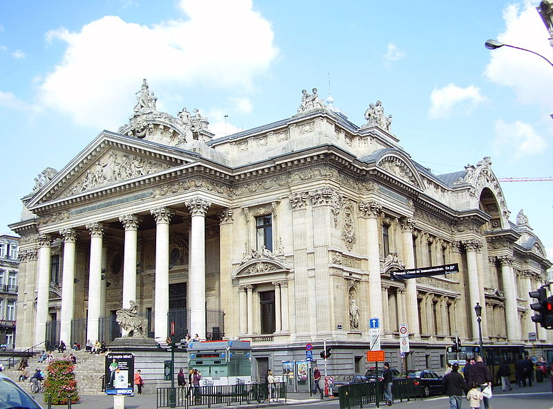 Fachada da Bolsa de Bruxelas - 1873 - Arquiteto Léon-Pierre Suys