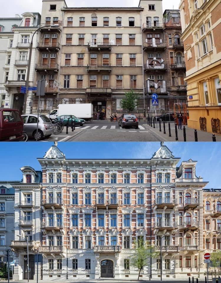 Restauro e Reconstrução de Edifício de apartamentos em Varsóvia